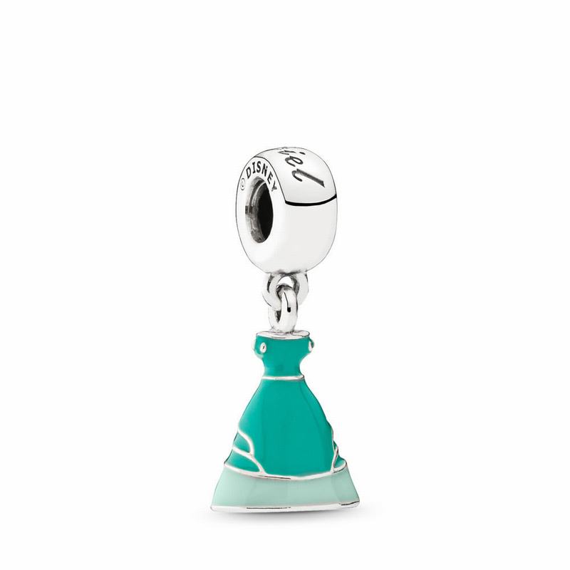 Pandora Australia Disney Ariel's Dress Dangle Charm - Sterling Silver | LZYFSB516